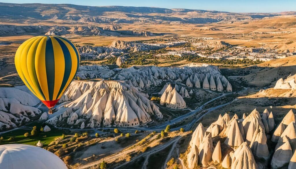hot air ballooning in Cappadocia, Turkey